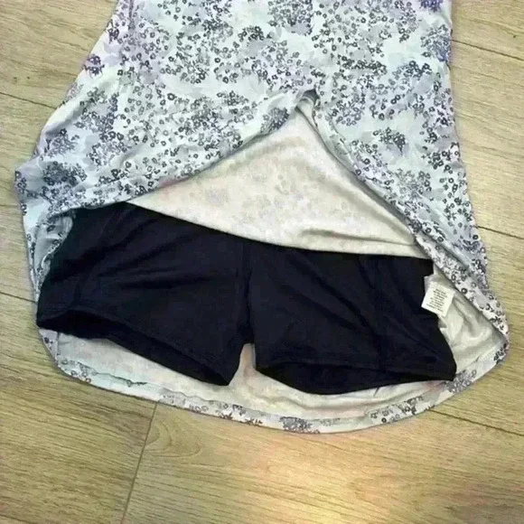 EVCR Purple Floral Tennis Bodysuit Dress NWT - Picture 6 of 7